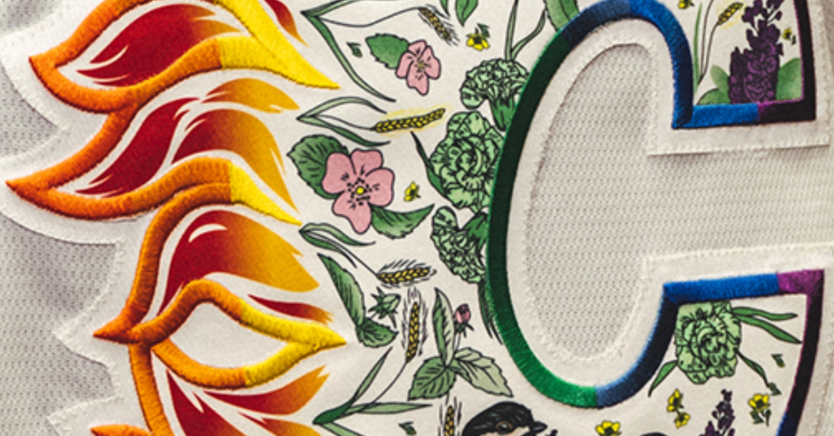 Calgary flames jersey shop flags