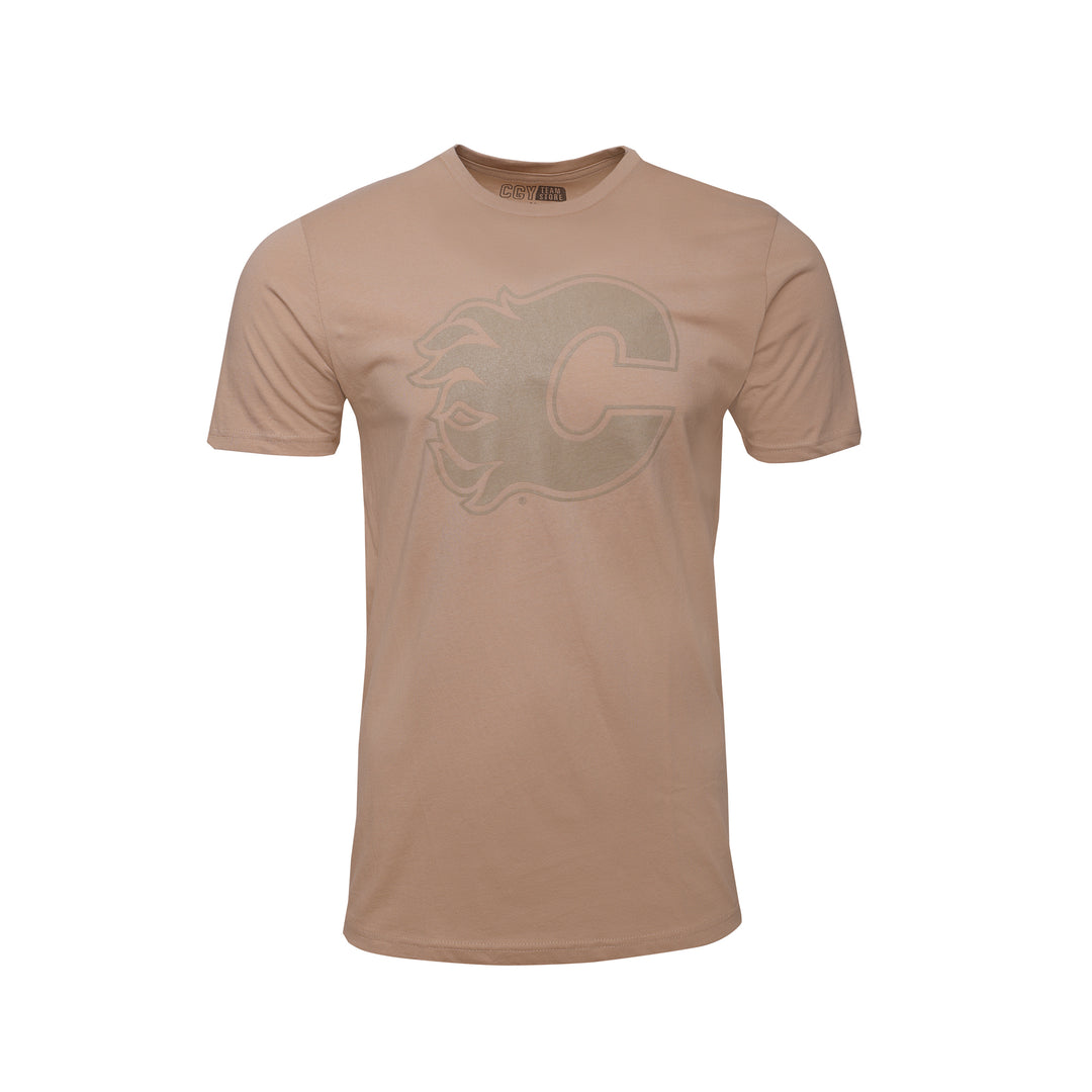 Flames Canyon Trail Sand T-Shirt