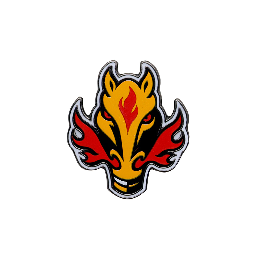 Flames Blasty Logo Pin
