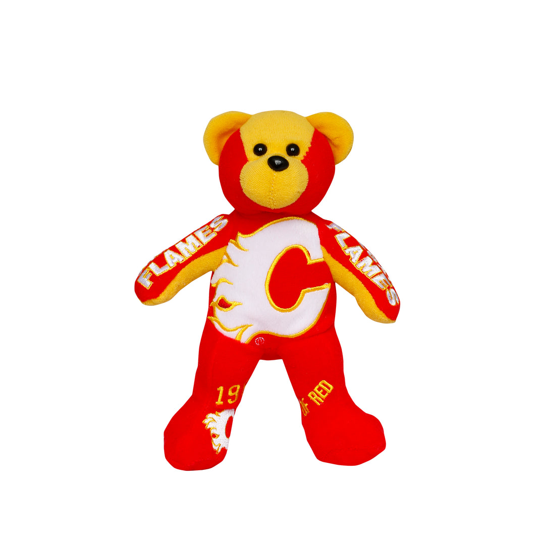 Flames Retro Thematic Plush Bear