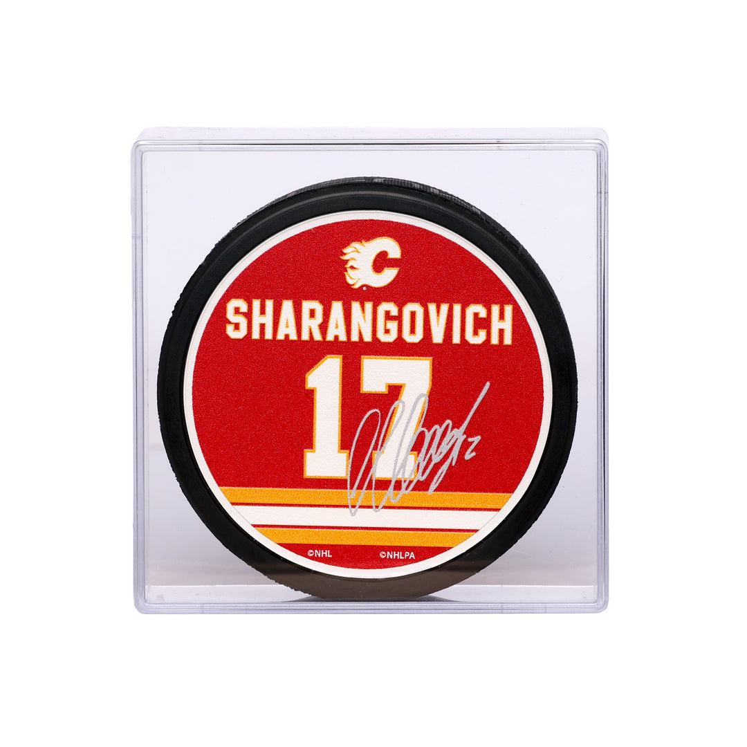 Flames Sharangovich Cubed Puck