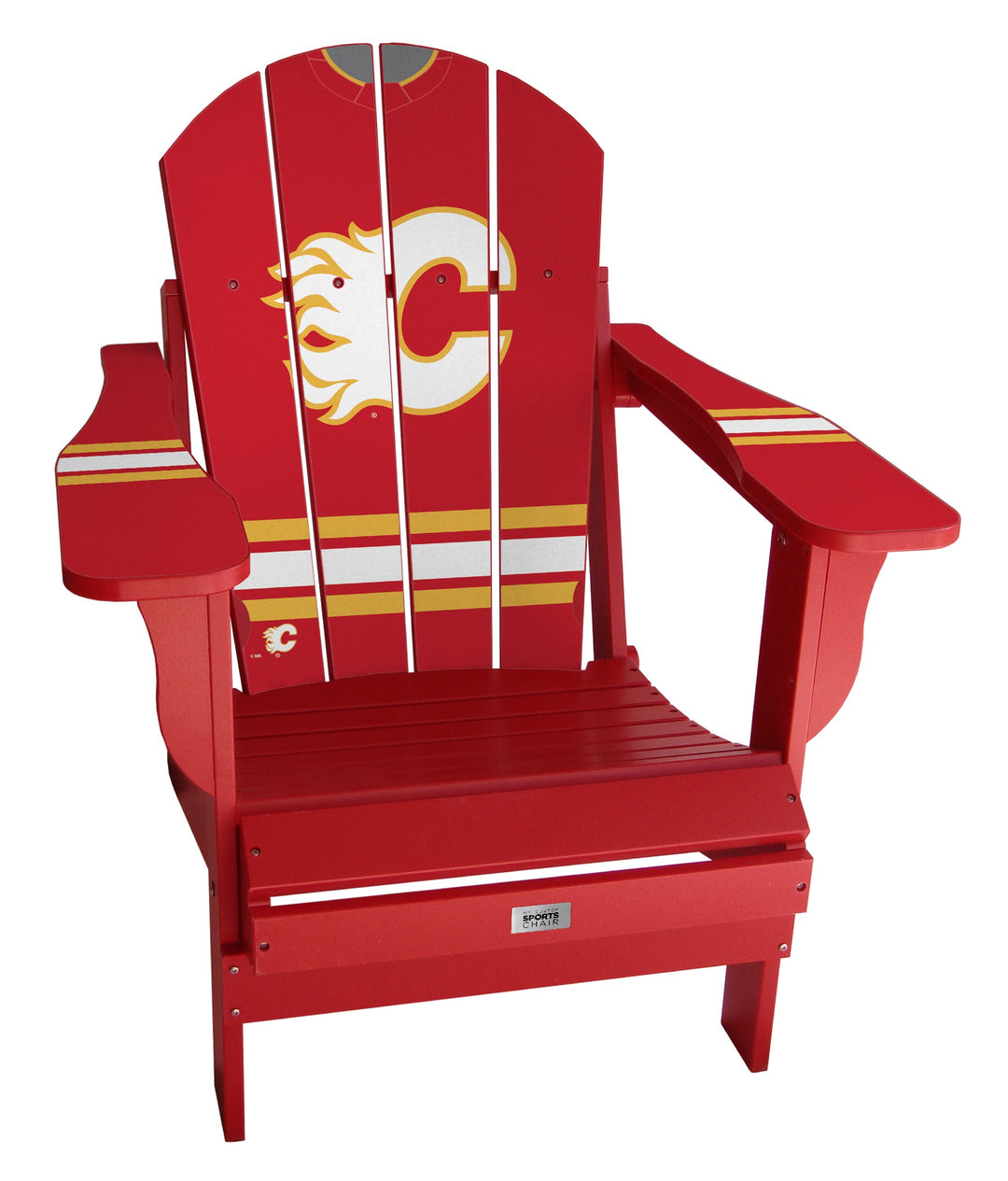 Flames Custom Adult Sports Chair Home Red
