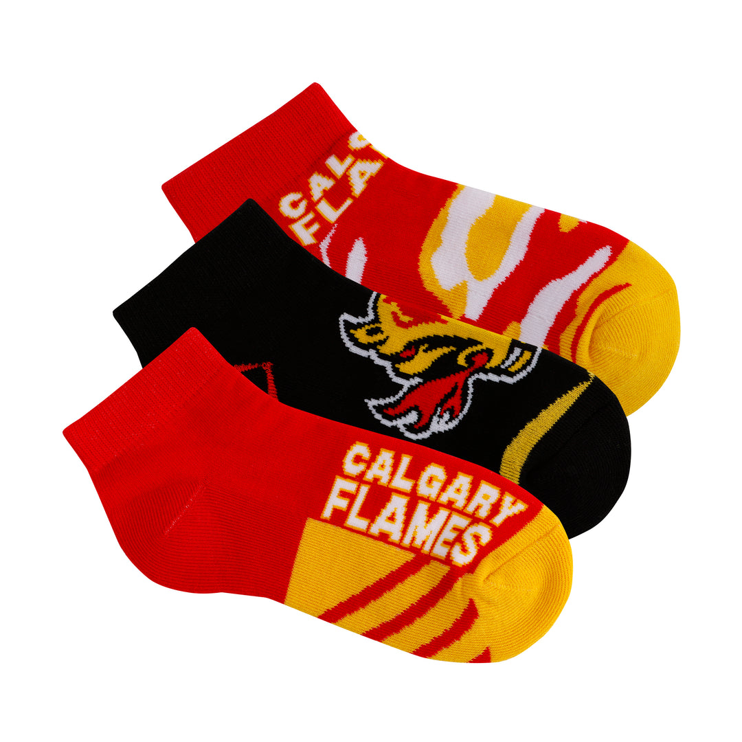 Flames Youth Camo Boom 3 Pack Socks