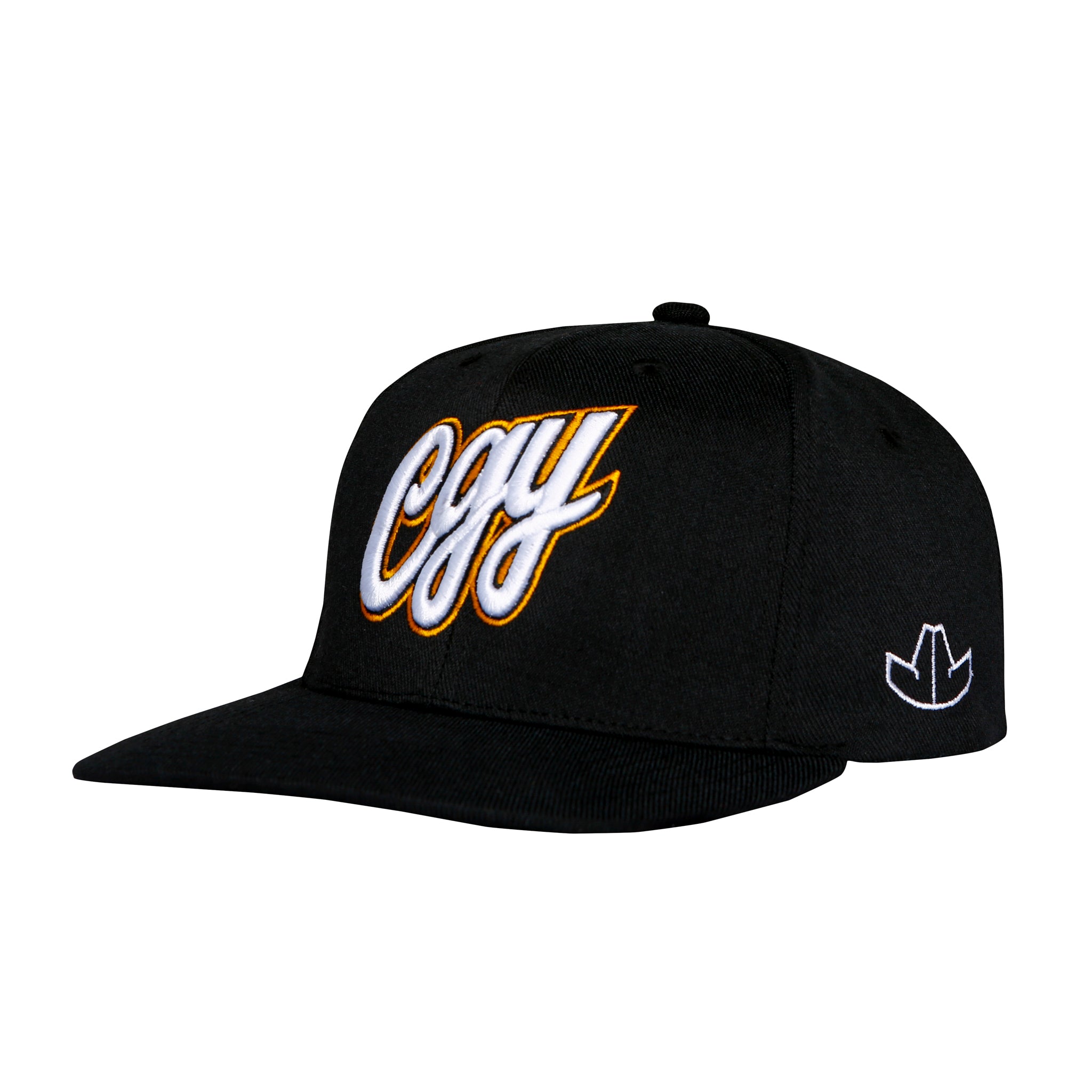 Flames JJ CGY Script Flatbrim Black – CGY Team Store