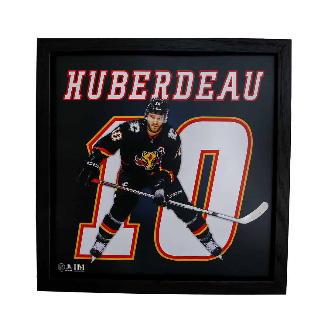 Flames Huberdeau Jersey Impact Frame