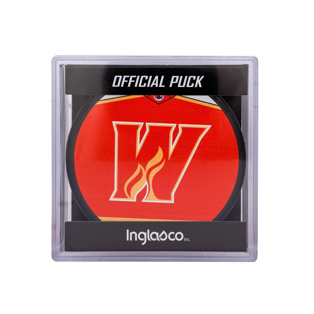 Wranglers Home Jersey Cubed Puck