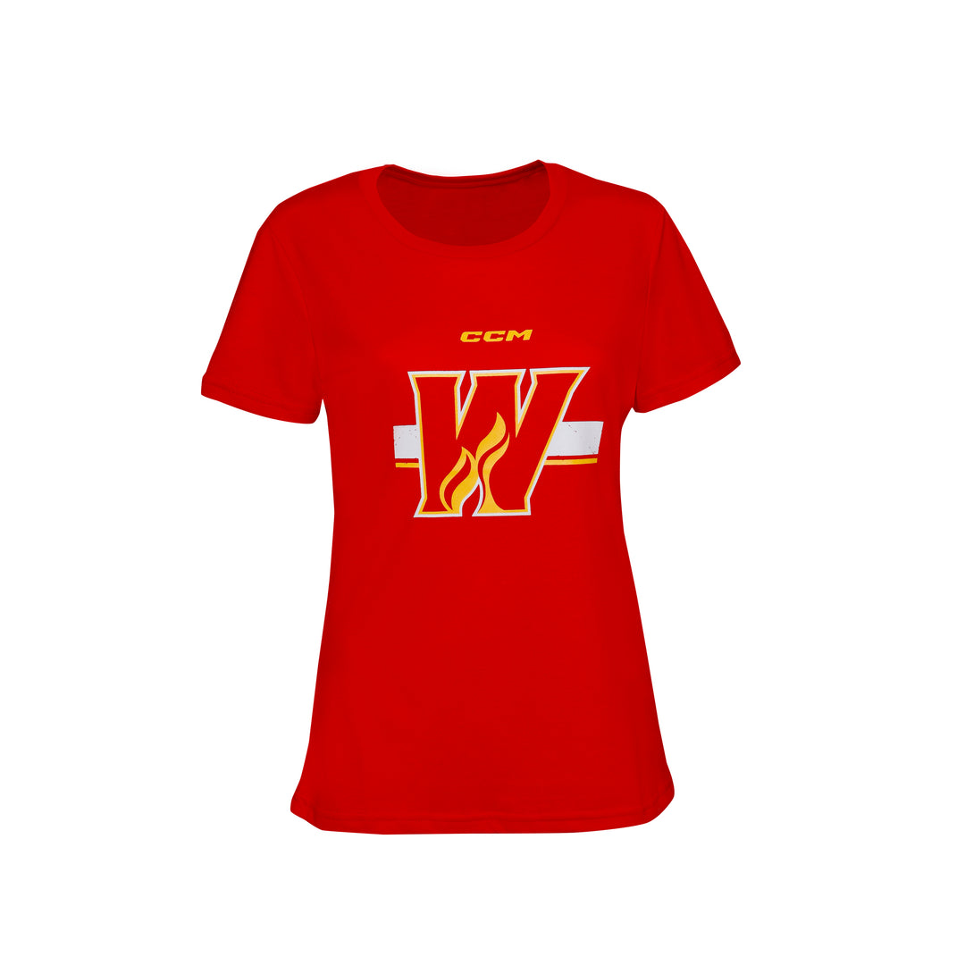 Wranglers Ladies CCM AHL Logo T-Shirt