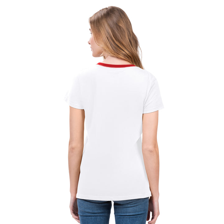 Stamps Ladies White Racer T-Shirt