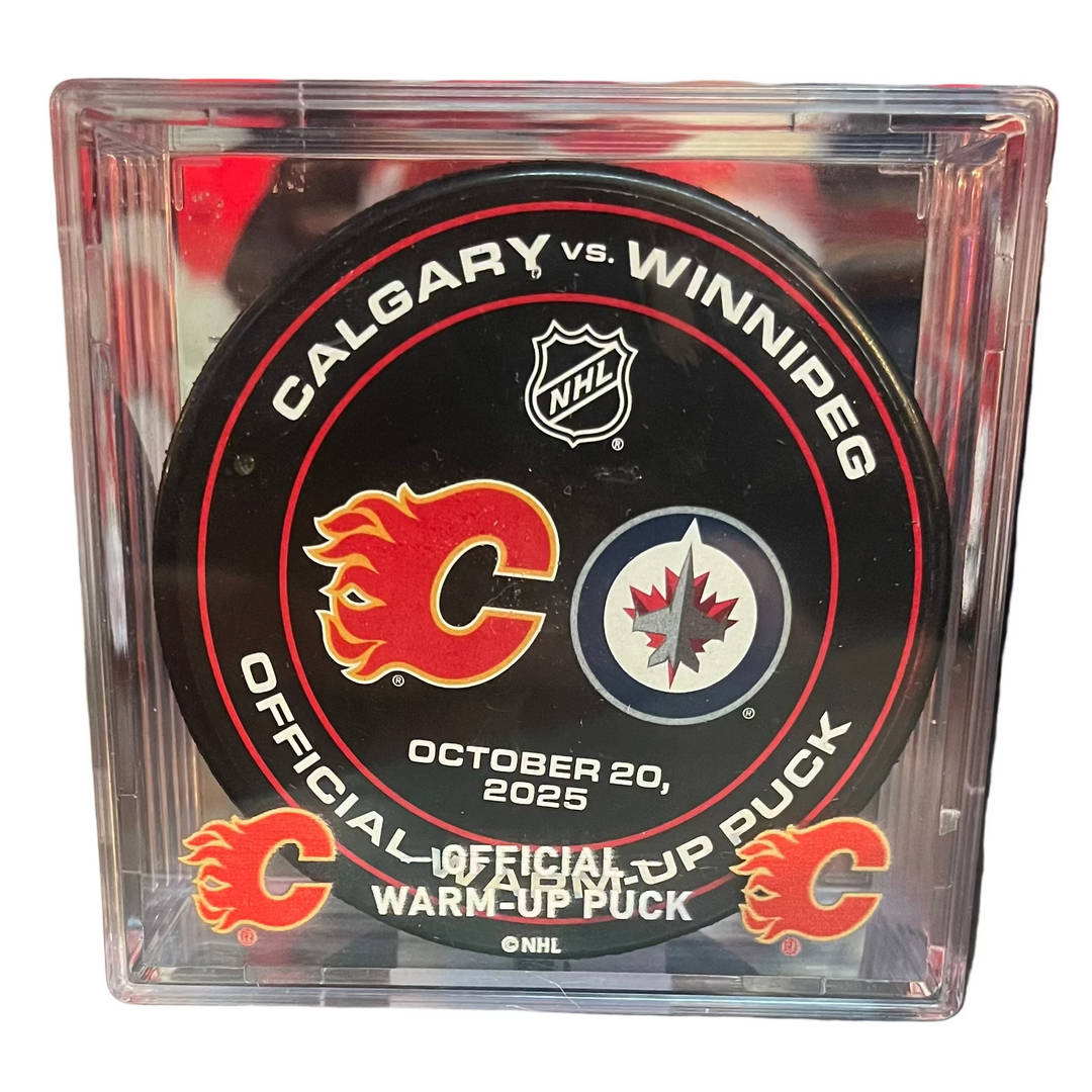 Flames Warm Up Puck 10/20/25 vs Winnipeg Jets