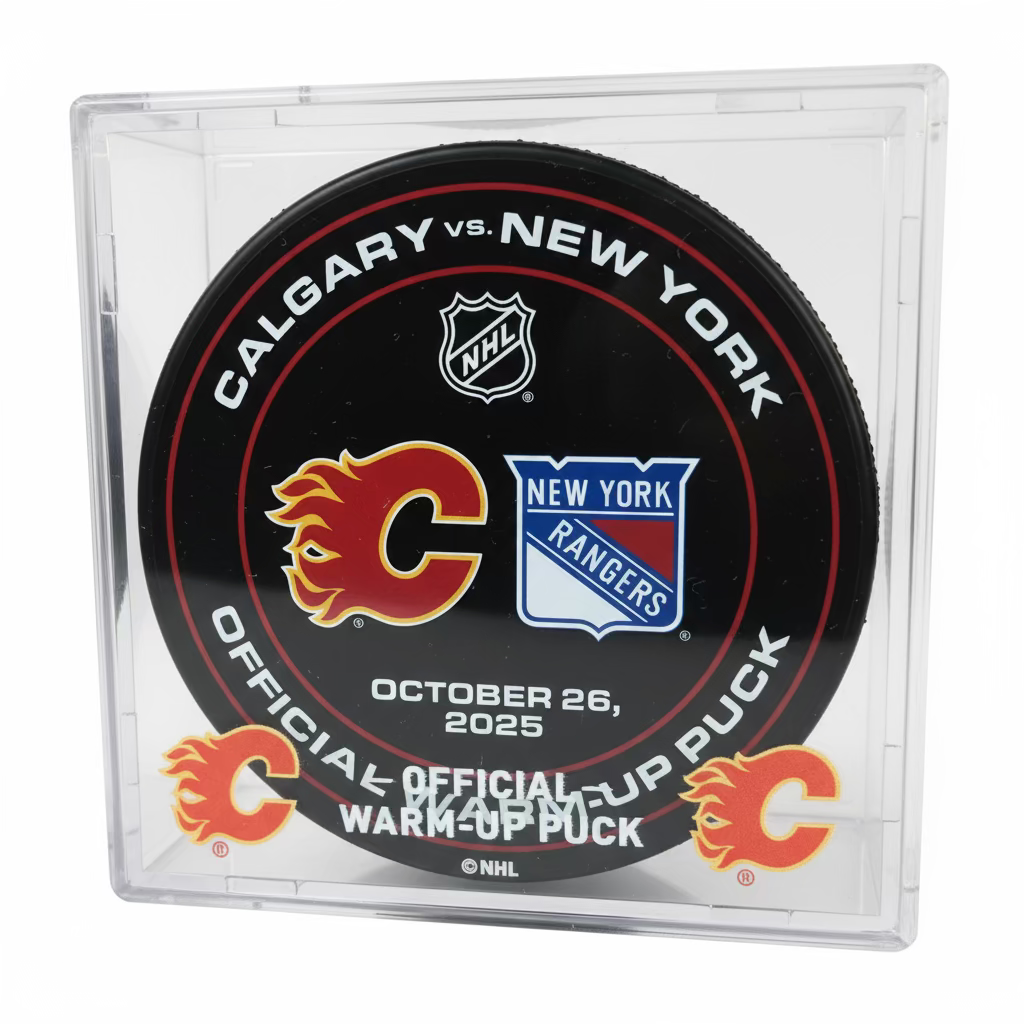 Flames Warm Up Puck 10/26/25 vs NY Rangers