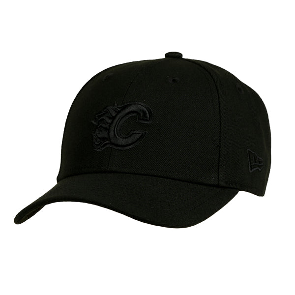 Flames Youth New Era  940 Adj Triple Black Cap