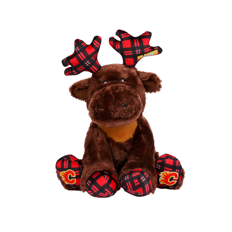 Flames Plush Flannel Moose