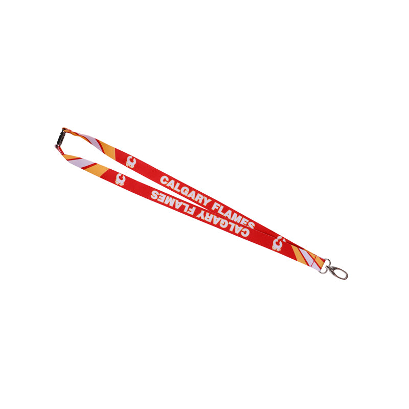 Flames Sublimated Retro Lanyard