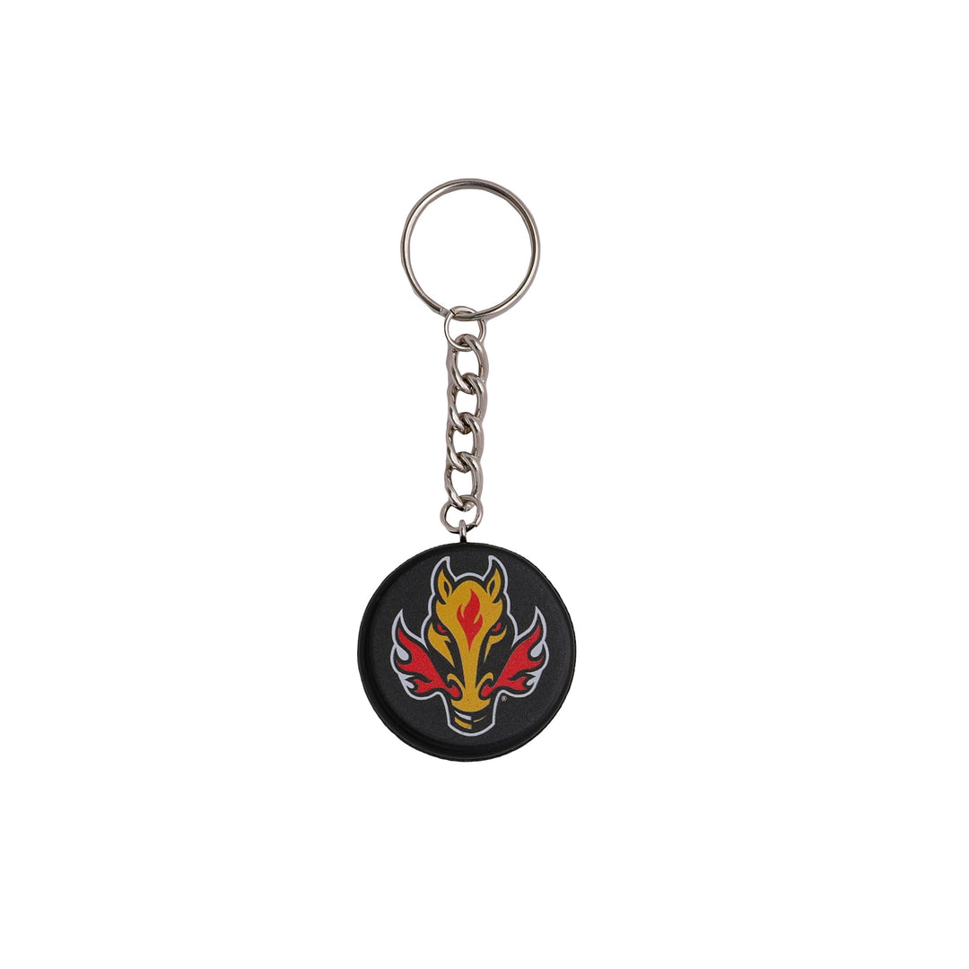 Flames Blasty Puck Keychain