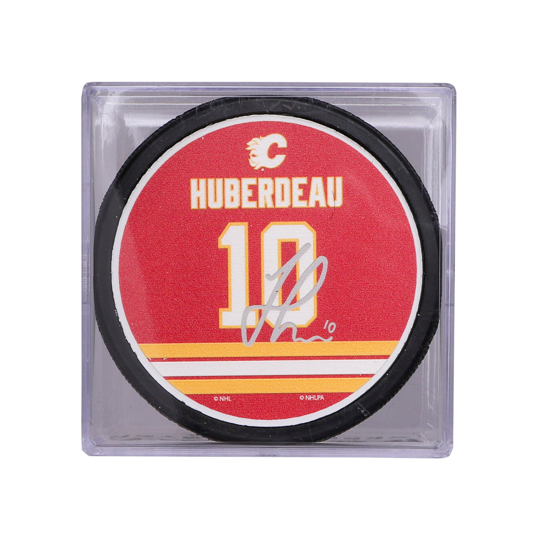 Flames Huberdeau Cubed Puck