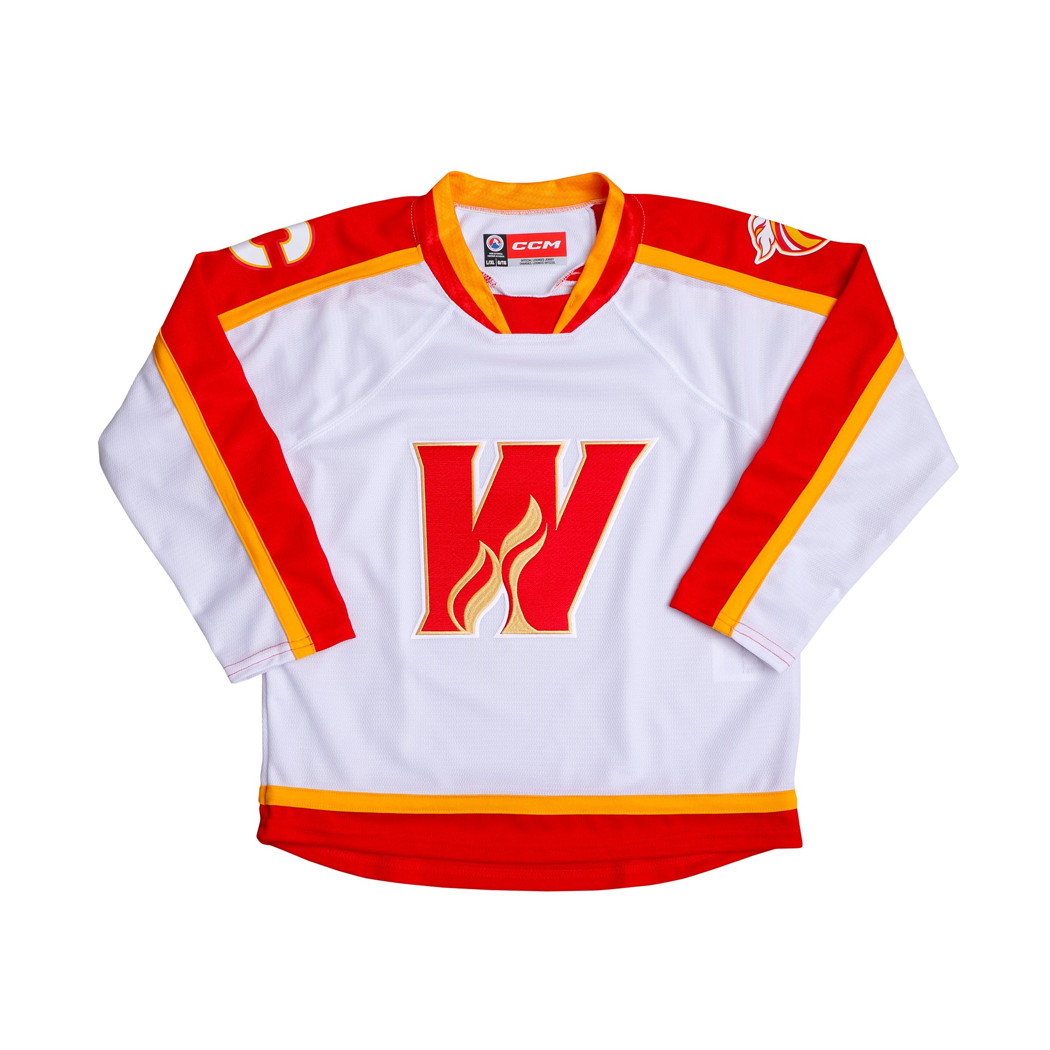 CCM Quicklite Calgary Wranglers White Jersey –