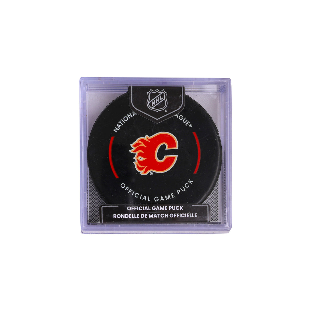 Flames Cubed Official Game Puck