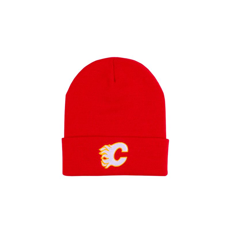 Flames Cuffed Replica Red Knit