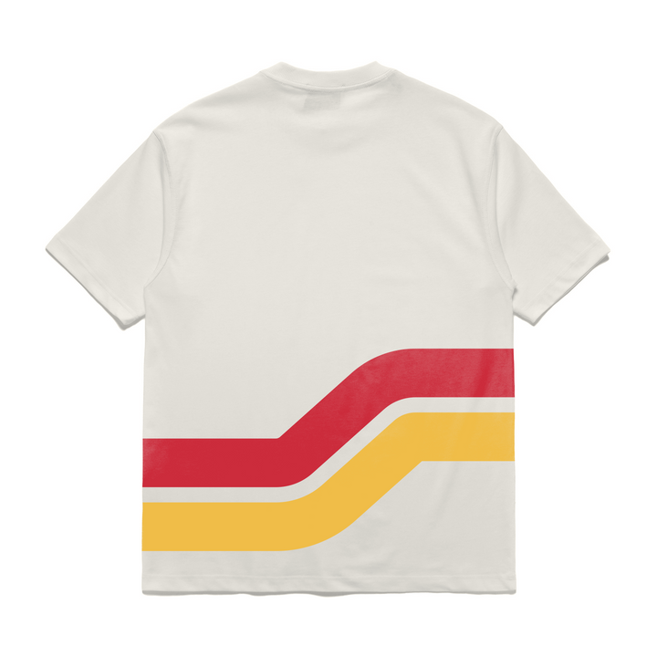 Flames Basico Branco Retro Lines Tee