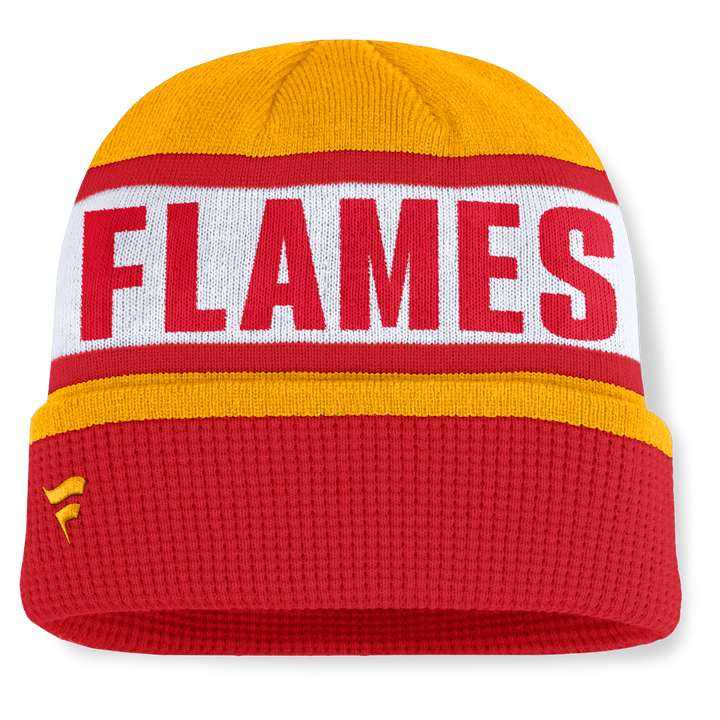 Flames Fanatics Switchback Cuffed Beanie Knit