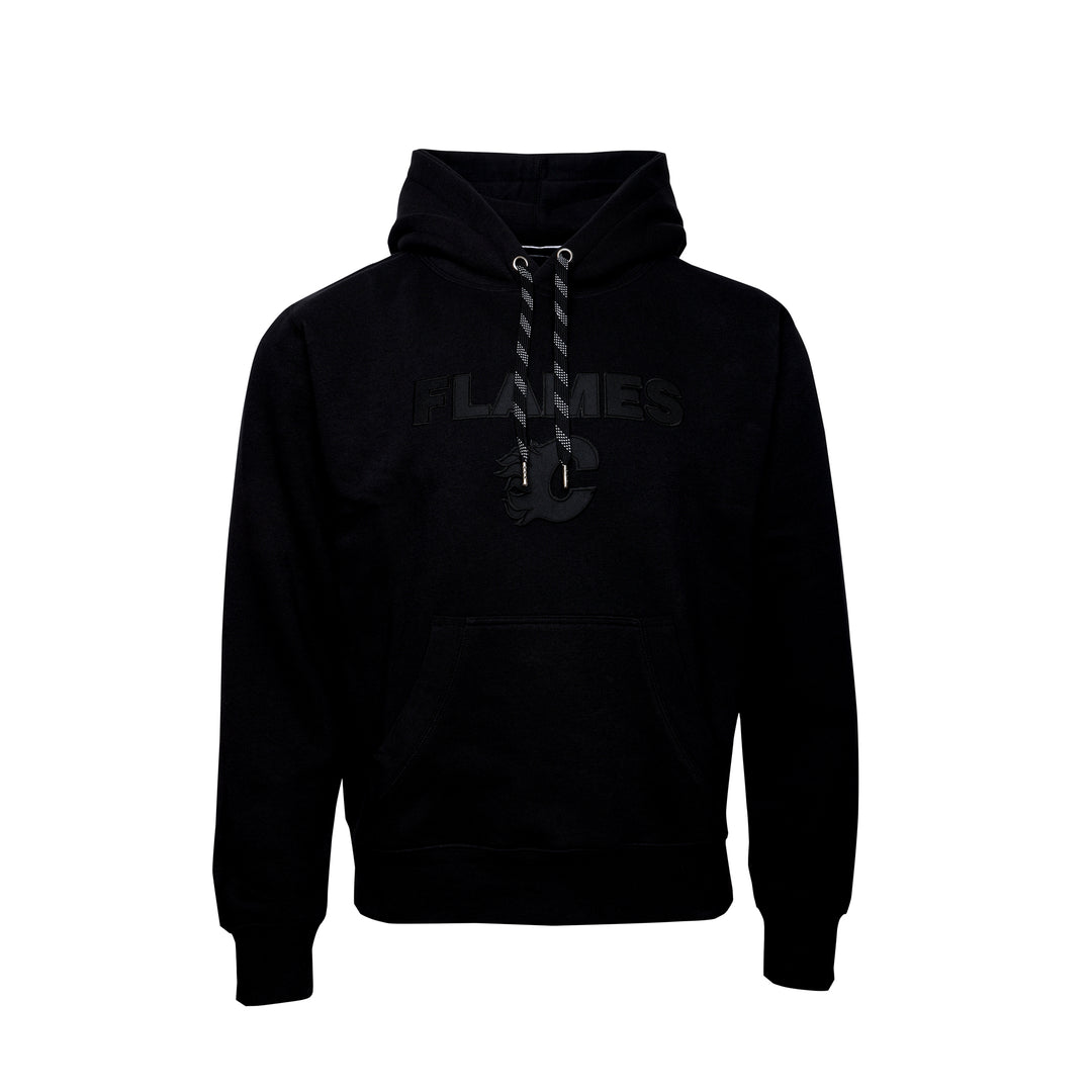 Flames Express Black Wordmark Hoodie