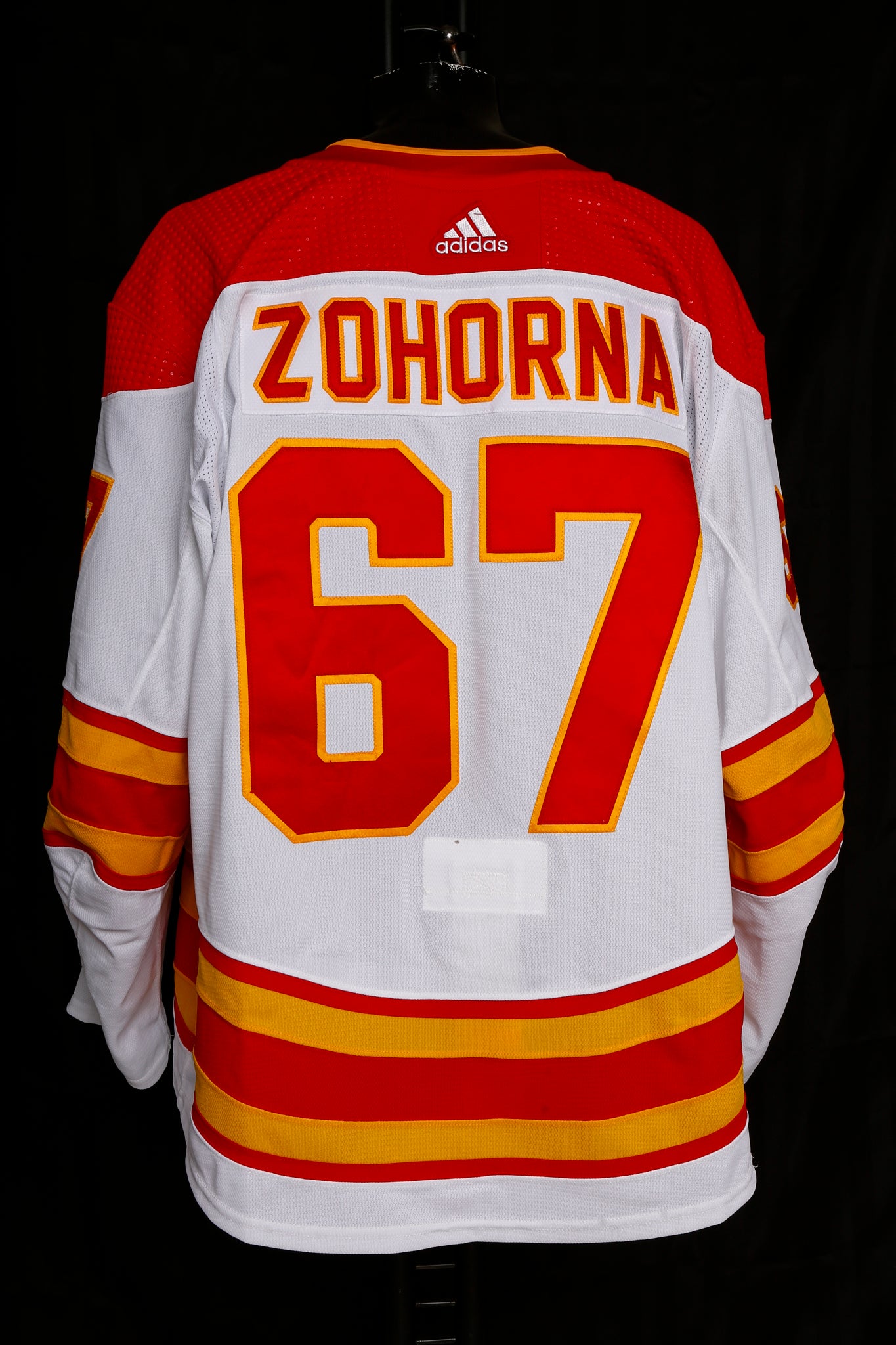 Flames game-worn jersey