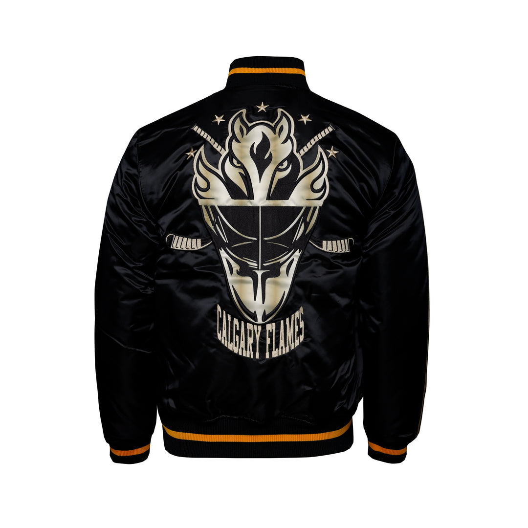 Flames M&N Golden Egg Satin Jacket