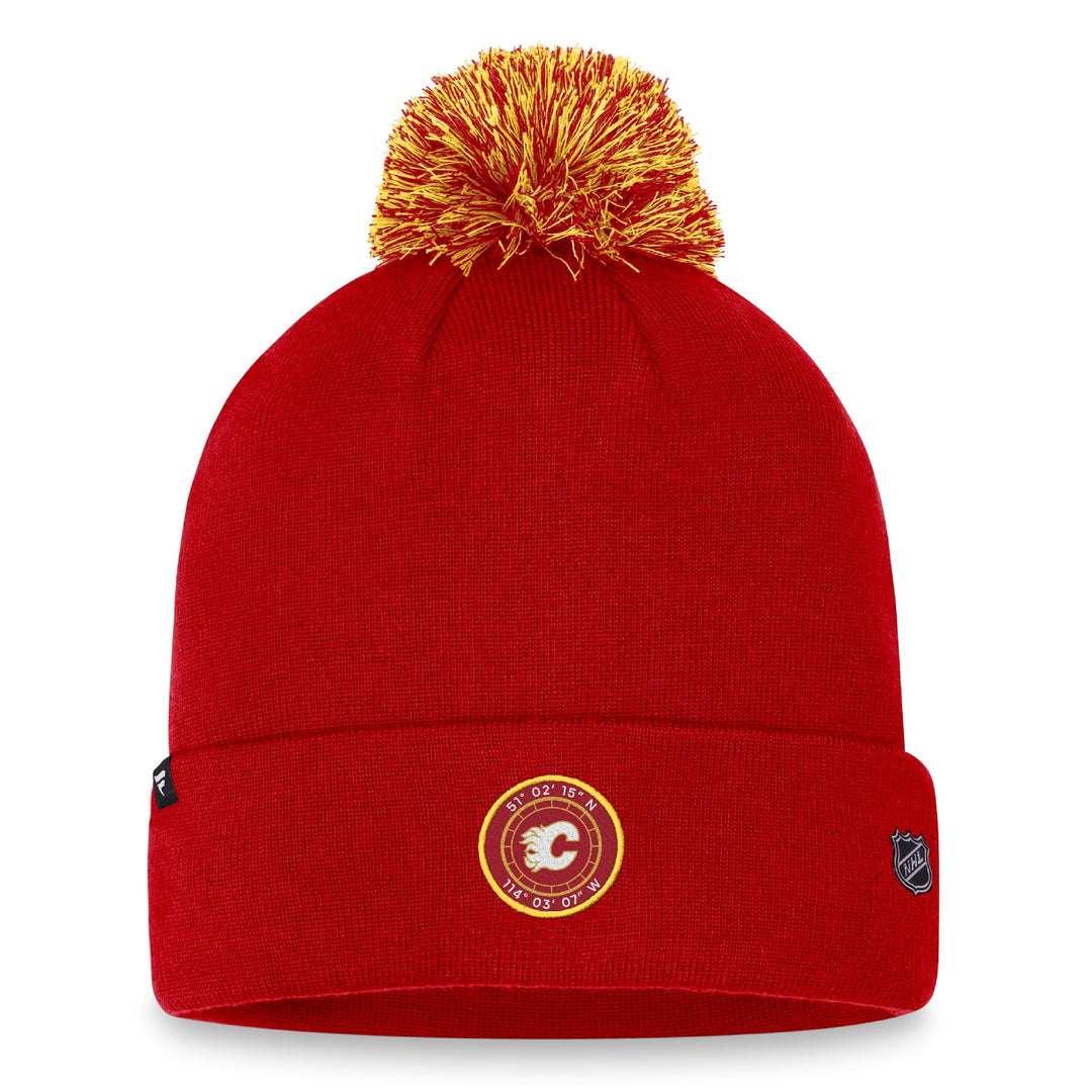 Flames Fanatics AP23 Draft Pom Beanie