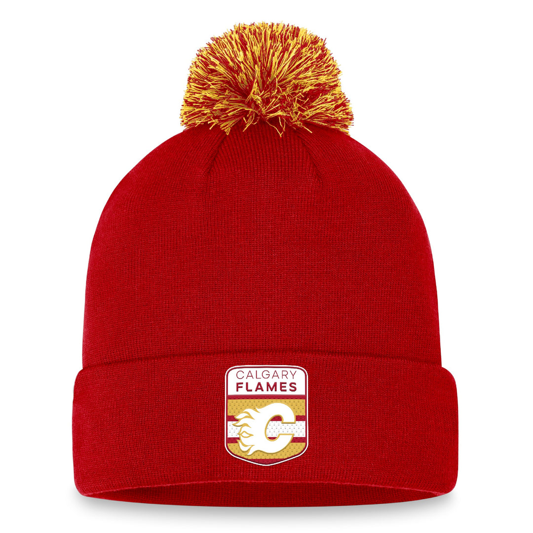 Flames Fanatics AP23 Draft Pom Beanie