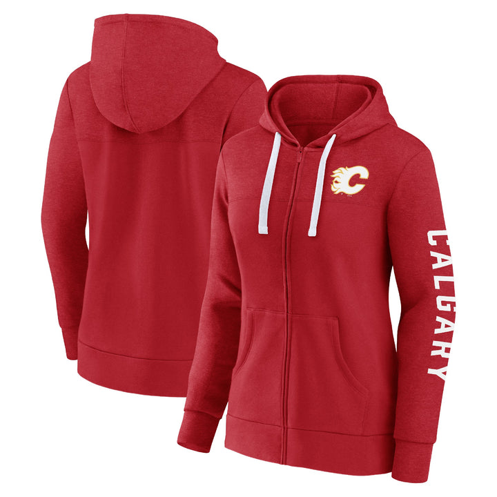 Flames Fanatics Ladies City Ties Full Zip Hoodie