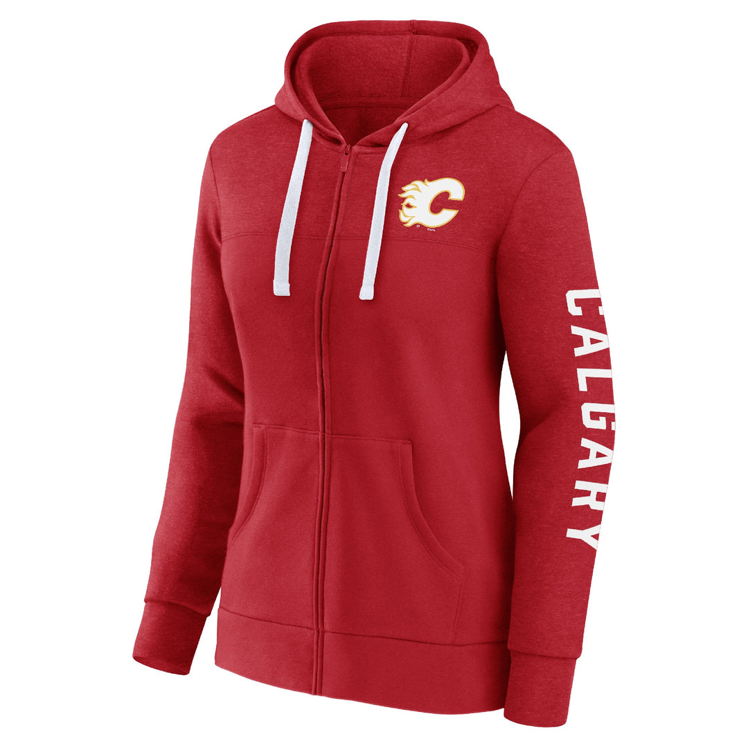 Flames Fanatics Ladies City Ties Full Zip Hoodie