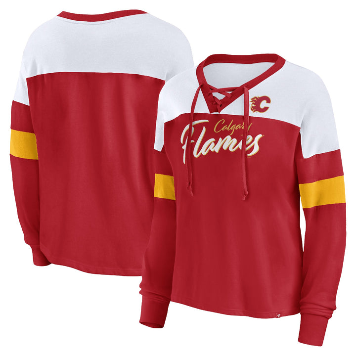 Flames Ladies Lacer Fashion Longsleeve