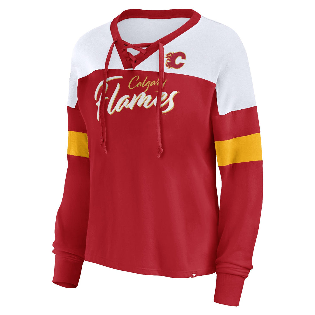 Flames Ladies Lacer Fashion Longsleeve