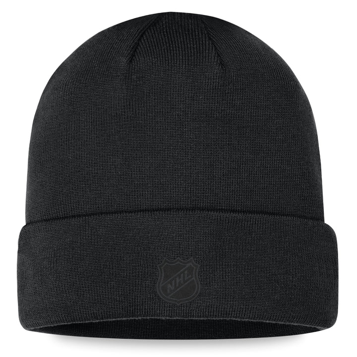Flames Tonal Black Ice Beanie Knit