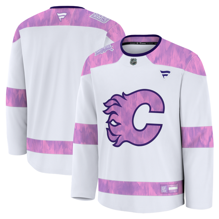Flames Hockey Fights Cancer Practice Jersey