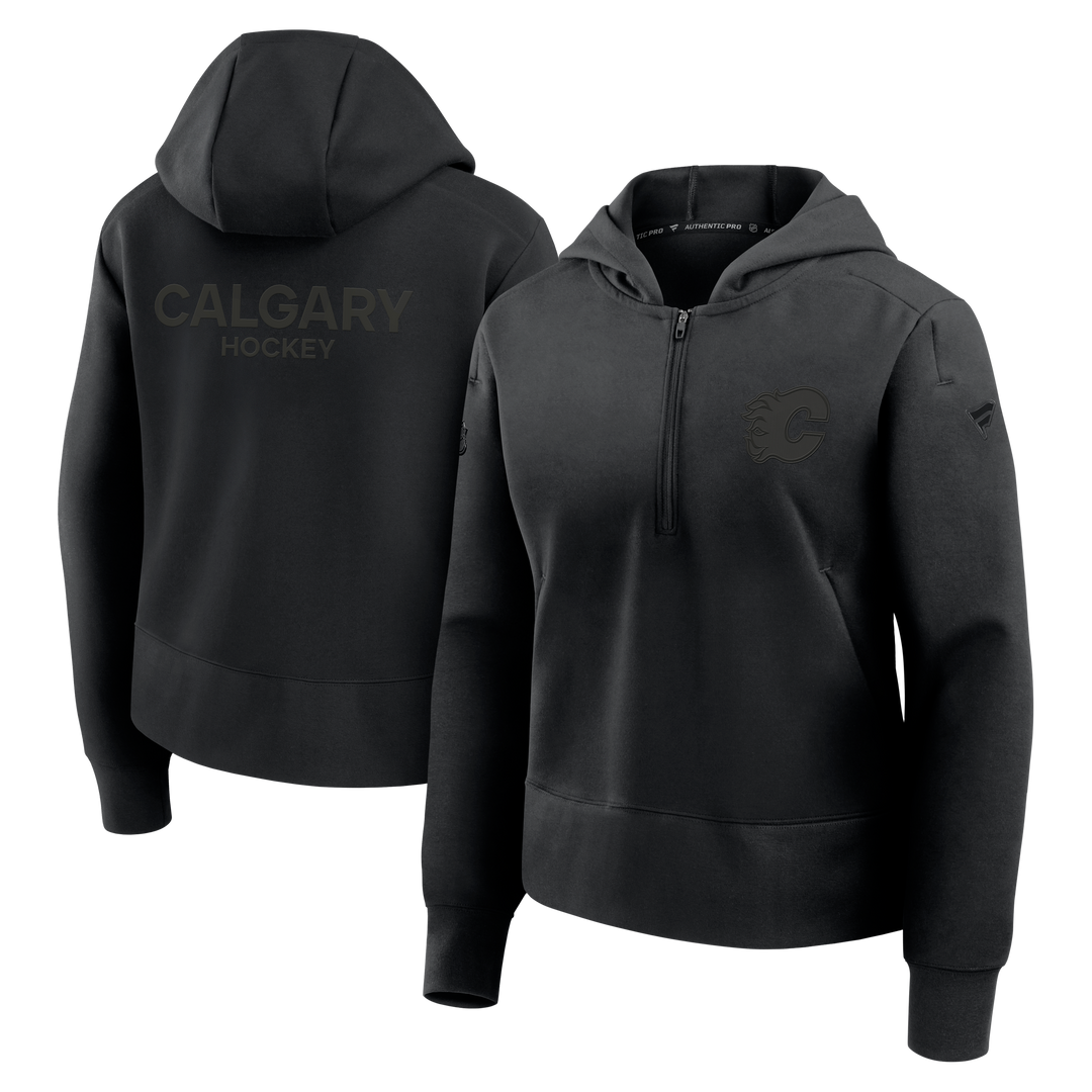 Flames Ladies Fanatics AP25 Road 1/4 Zip Hood