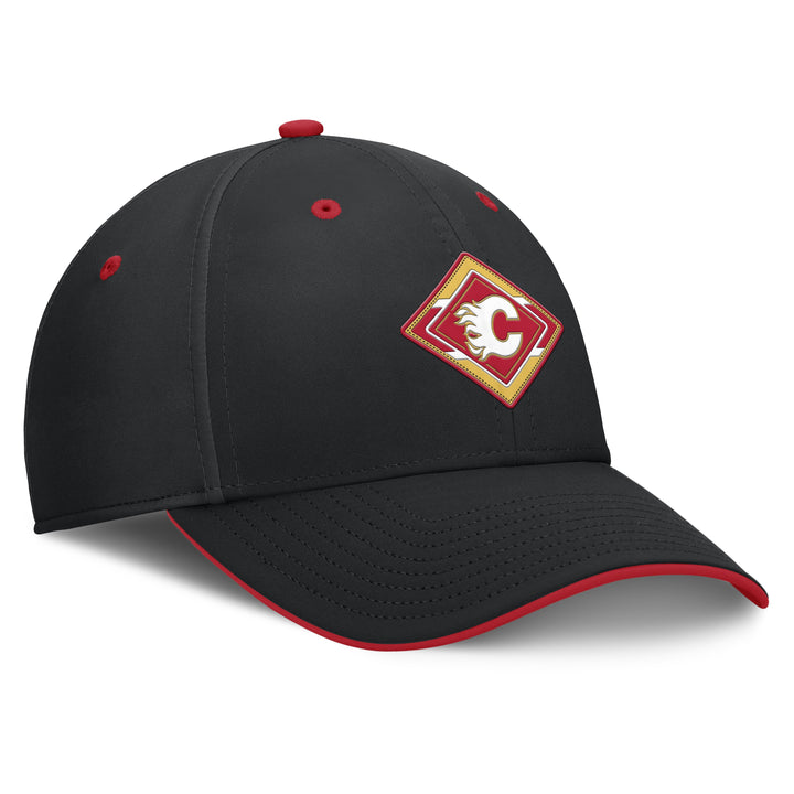 Flames Fanatics AP25 Rink 5 Diamond Logo Stretch Cap