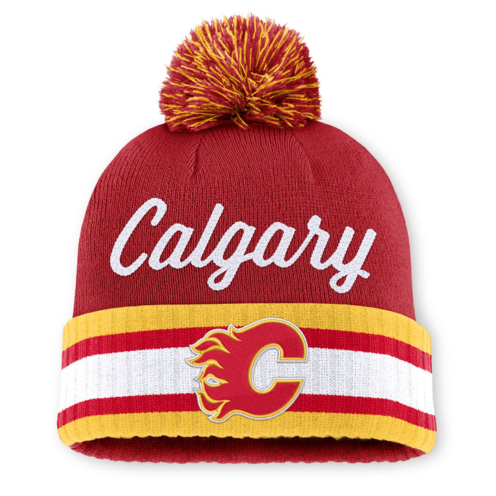Flames Fanatics Draft Pom Knit Toque