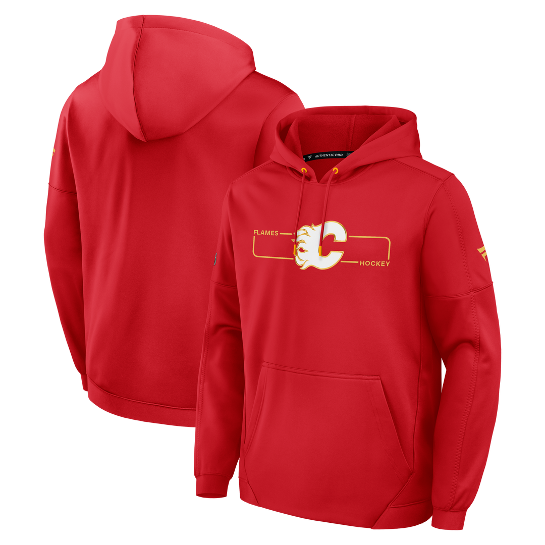 Flames AP26 Rink Poly Fleece Hoodie Red