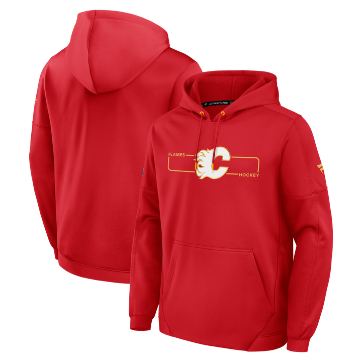Flames AP26 Rink Poly Fleece Hoodie Red