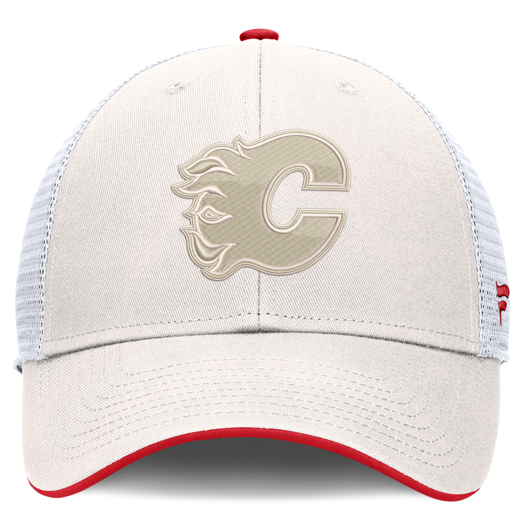 Flames Fan Reveal Logo Cotton Unstr Adj Cap
