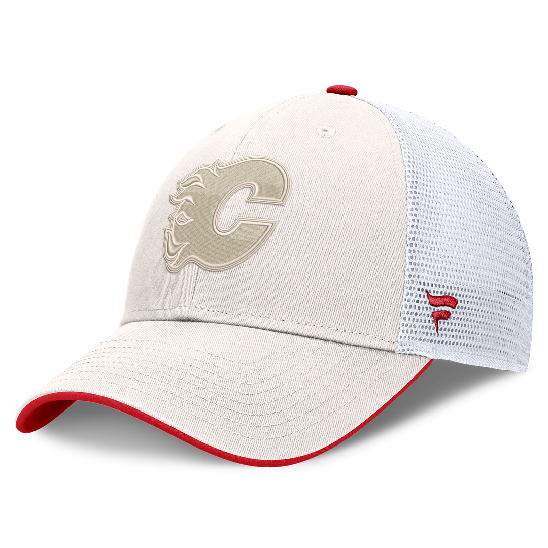 Flames Fan Reveal Logo Cotton Unstr Adj Cap