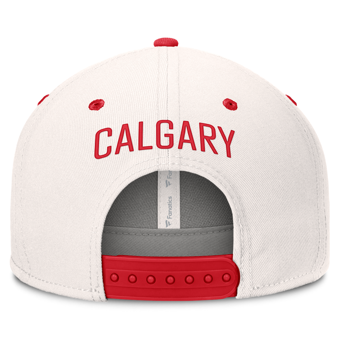 Flames Fan Lodge Logo Adj Flatbrim Cap