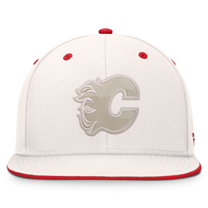 Flames Fan Lodge Logo Adj Flatbrim Cap