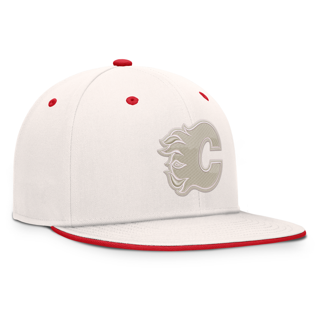 Flames Fan Lodge Logo Adj Flatbrim Cap