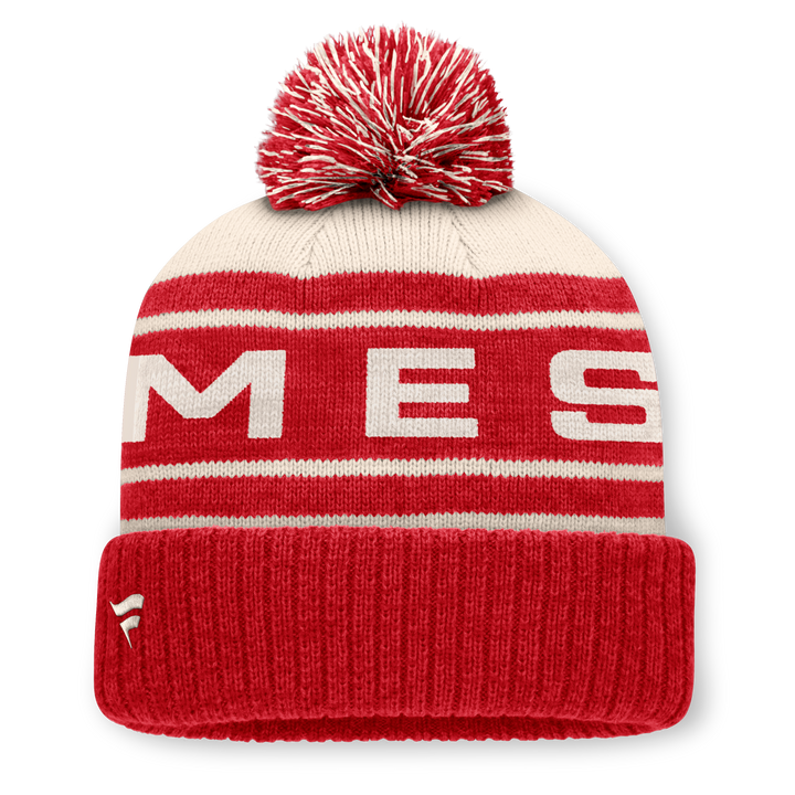 Flames Fan Reposed Cuffed Pom Knit