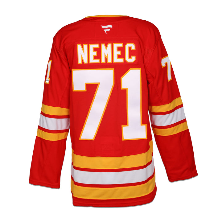 Flames Fanatics Nemec Home Jersey