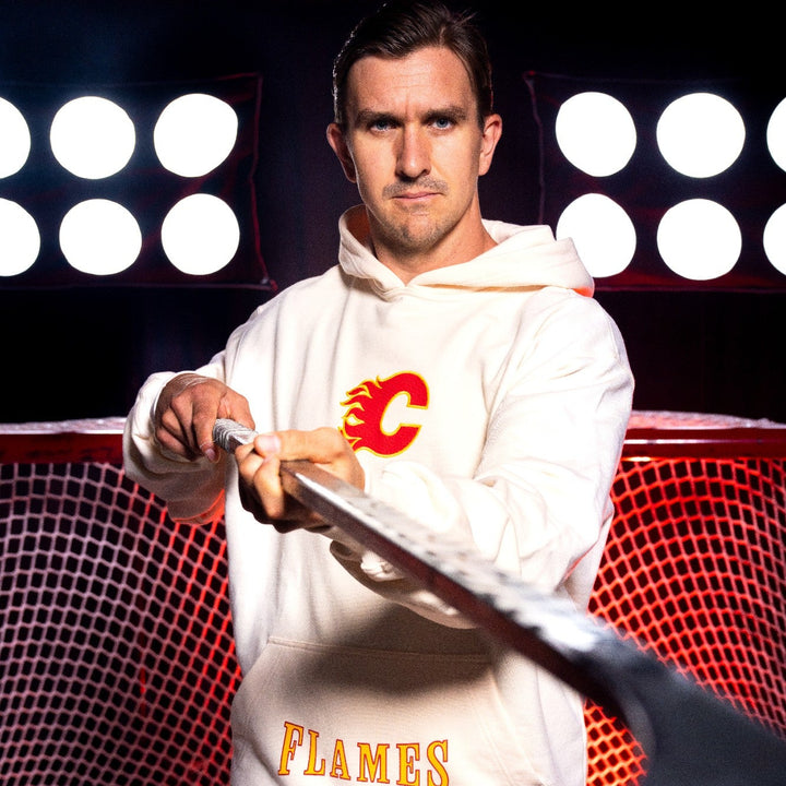 Flames Organic Oversized Pullover Hoodie