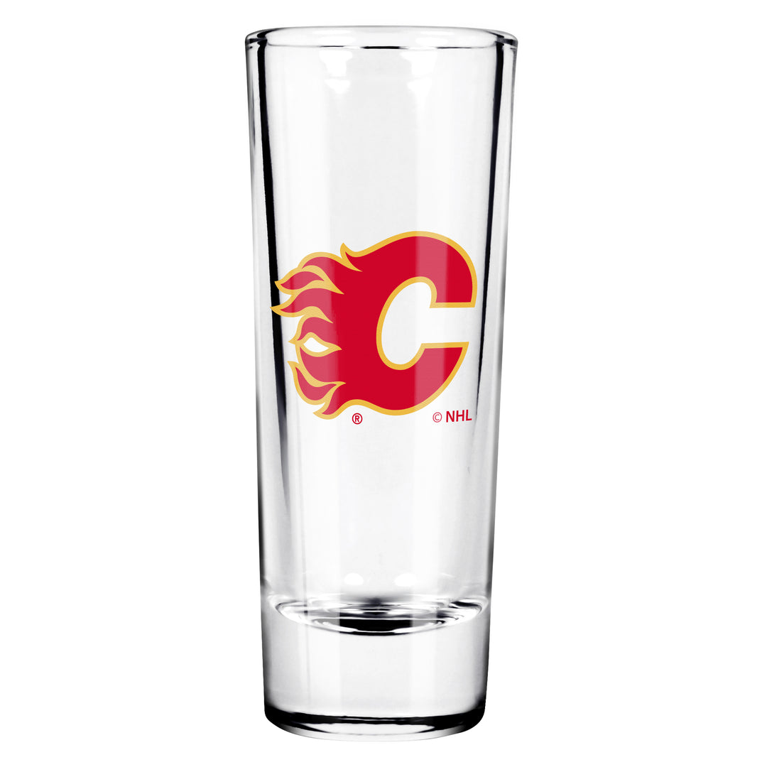 Flames 2oz Cordial Red C Shot Glass