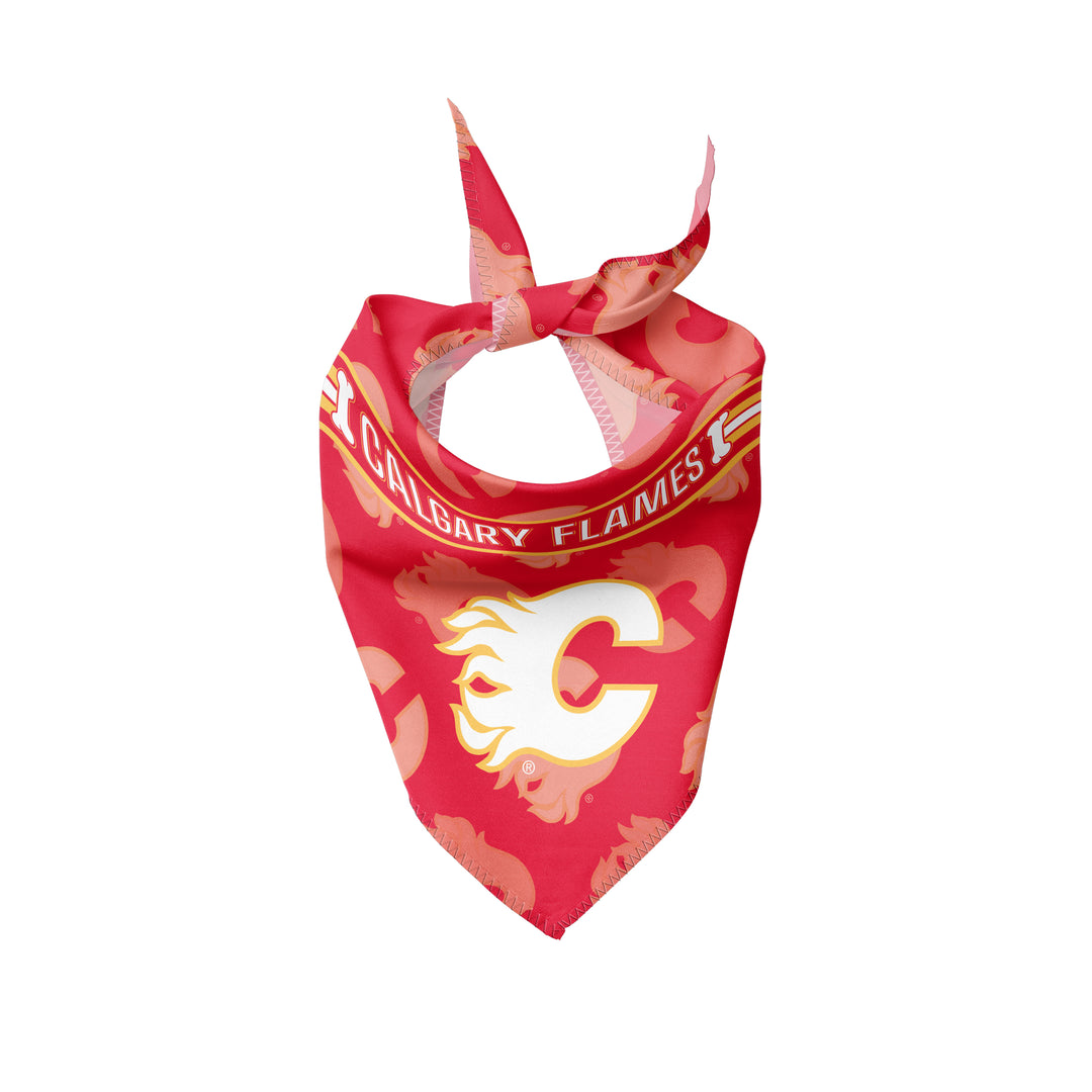 Flames Pet Bandana Red